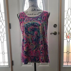 Lilly Pulitzer Kinsey Tank in Psychedelic Sunshine